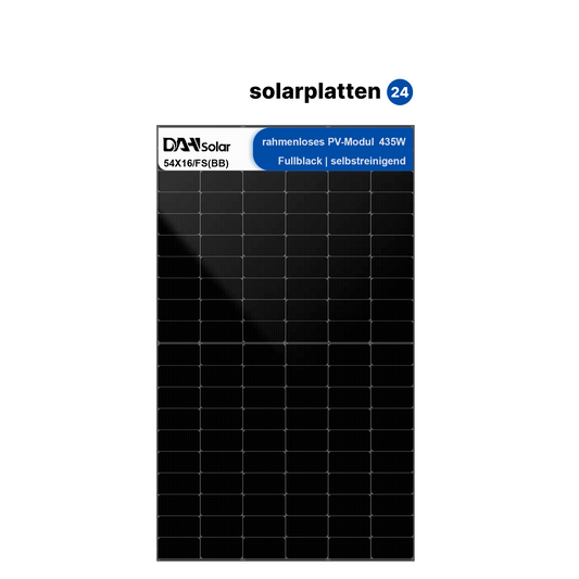 Solarmodul 435 Watt | Fullscreen | Fullblack | DAH Solar | DHN-54X16/FS(BB)