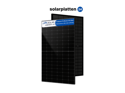 Solarmodul 435 Watt | Bifacial | Glas Glas | Fullblack | JA Solar | JAM54D41 LB